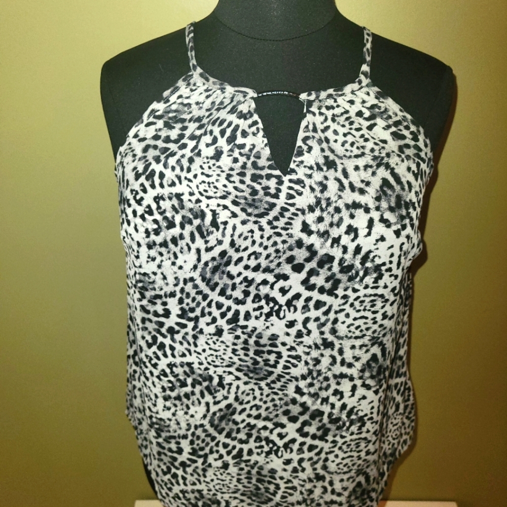 Torrid Leopard Haltar Top